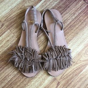 Banana Republic Flat fringe sandals